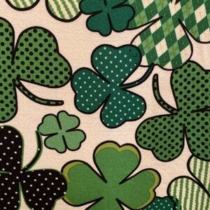 St Patrick’s Day Four Leaved Clover soft  stretch jersey sleeveless dress size M